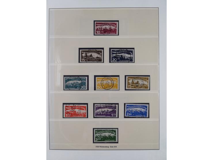 1851/1920, meist gestempelte Sammlung, dabei u.a. elf 18 Kreuzer Werte, teils mit seltenen Plattenfehlern, dabei u.a. Mi.-Nr.