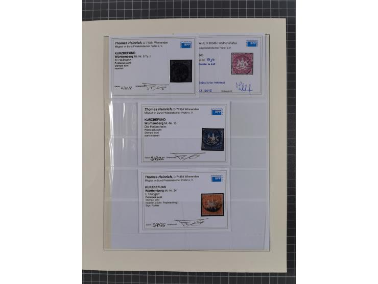 1851/1920, meist gestempelte Sammlung mit vielen 18 Kreuzer Werten, Mi.-Nr. 5, 10a auf Briefstück, 10yb, 15, 34, 42a allseits