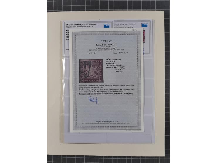 1851/1920, meist gestempelte Sammlung mit vielen 18 Kreuzer Werten, Mi.-Nr. 5, 10a auf Briefstück, 10yb, 15, 34, 42a allseits