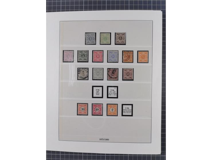 1851/1920, meist gestempelte Sammlung mit vielen 18 Kreuzer Werten, Mi.-Nr. 5, 10a auf Briefstück, 10yb, 15, 34, 42a allseits