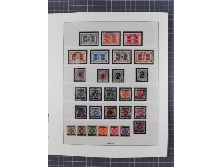 1851/1920, meist gestempelte Sammlung mit vielen 18 Kreuzer Werten, Mi.-Nr. 5, 10a auf Briefstück, 10yb, 15, 34, 42a allseits