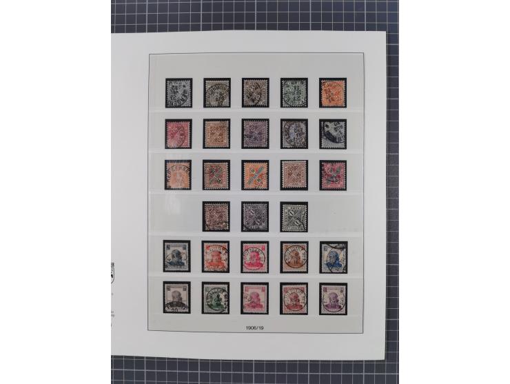 1851/1920, meist gestempelte Sammlung mit vielen 18 Kreuzer Werten, Mi.-Nr. 5, 10a auf Briefstück, 10yb, 15, 34, 42a allseits