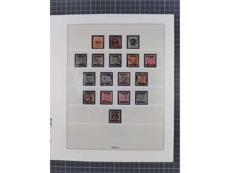 1851/1920, meist gestempelte Sammlung mit vielen 18 Kreuzer Werten, Mi.-Nr. 5, 10a auf Briefstück, 10yb, 15, 34, 42a allseits