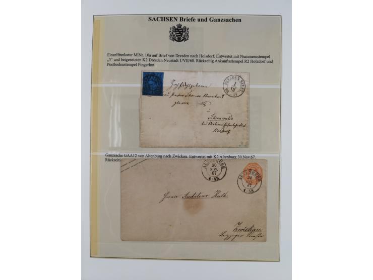 1850/67, hochwertige und sehr reichhaltige Sammlung, dabei Mi.-Nr. 1a linkes Randstück, farbrisch und kontrastreich mit deutl