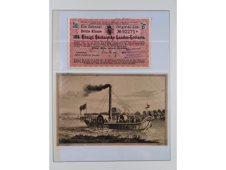 1850/67, hochwertige und sehr reichhaltige Sammlung, dabei Mi.-Nr. 1a linkes Randstück, farbrisch und kontrastreich mit deutl