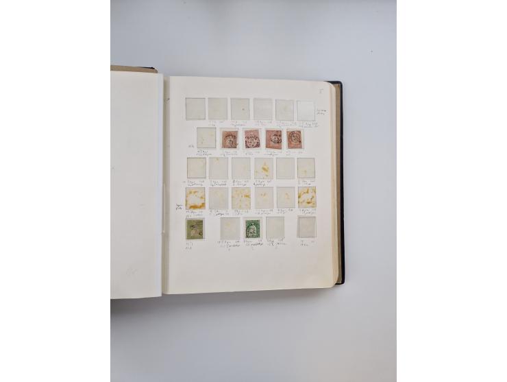 1839/1941, interessante und reichhaltige, meist gestempelte Sammlung, ab Zürich 6 mit senkrechten Unterdrucklinien auf Briefs