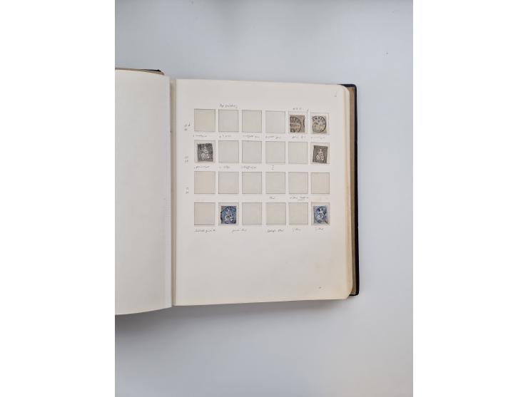 1839/1941, interessante und reichhaltige, meist gestempelte Sammlung, ab Zürich 6 mit senkrechten Unterdrucklinien auf Briefs