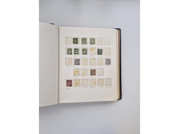 1839/1941, interessante und reichhaltige, meist gestempelte Sammlung, ab Zürich 6 mit senkrechten Unterdrucklinien auf Briefs