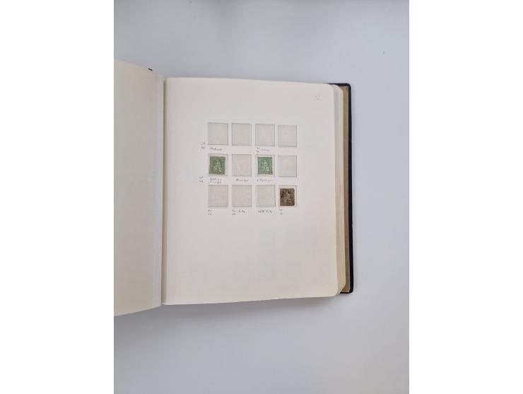 1839/1941, interessante und reichhaltige, meist gestempelte Sammlung, ab Zürich 6 mit senkrechten Unterdrucklinien auf Briefs