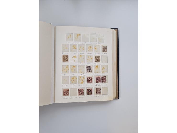 1839/1941, interessante und reichhaltige, meist gestempelte Sammlung, ab Zürich 6 mit senkrechten Unterdrucklinien auf Briefs