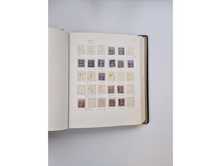 1839/1941, interessante und reichhaltige, meist gestempelte Sammlung, ab Zürich 6 mit senkrechten Unterdrucklinien auf Briefs