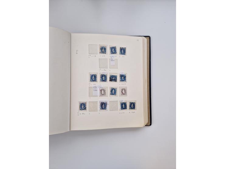 1839/1941, interessante und reichhaltige, meist gestempelte Sammlung, ab Zürich 6 mit senkrechten Unterdrucklinien auf Briefs