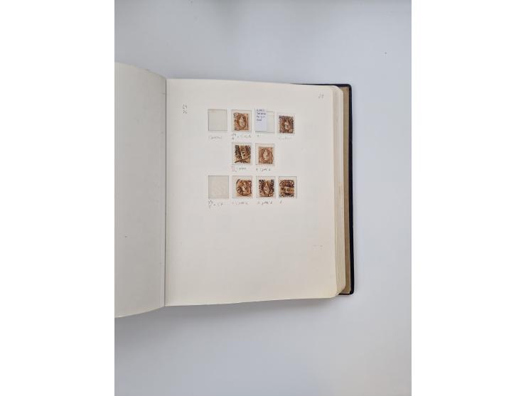 1839/1941, interessante und reichhaltige, meist gestempelte Sammlung, ab Zürich 6 mit senkrechten Unterdrucklinien auf Briefs