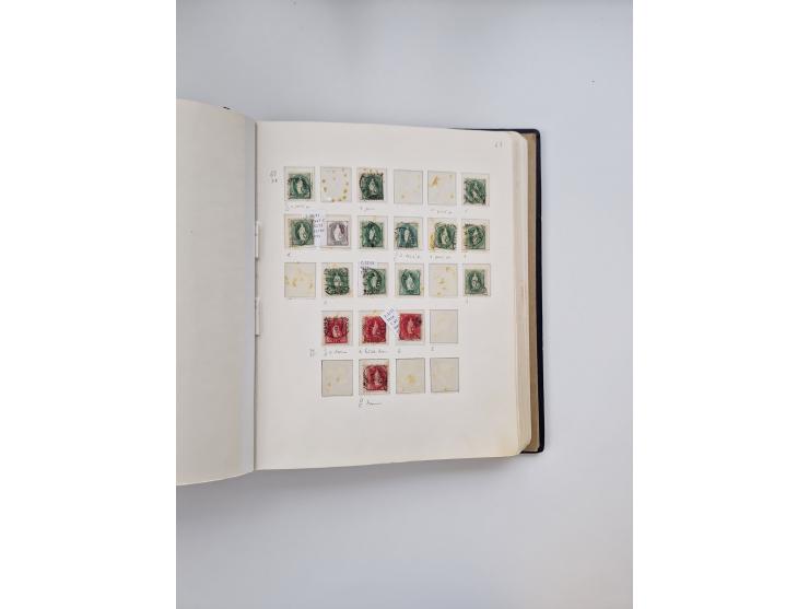 1839/1941, interessante und reichhaltige, meist gestempelte Sammlung, ab Zürich 6 mit senkrechten Unterdrucklinien auf Briefs