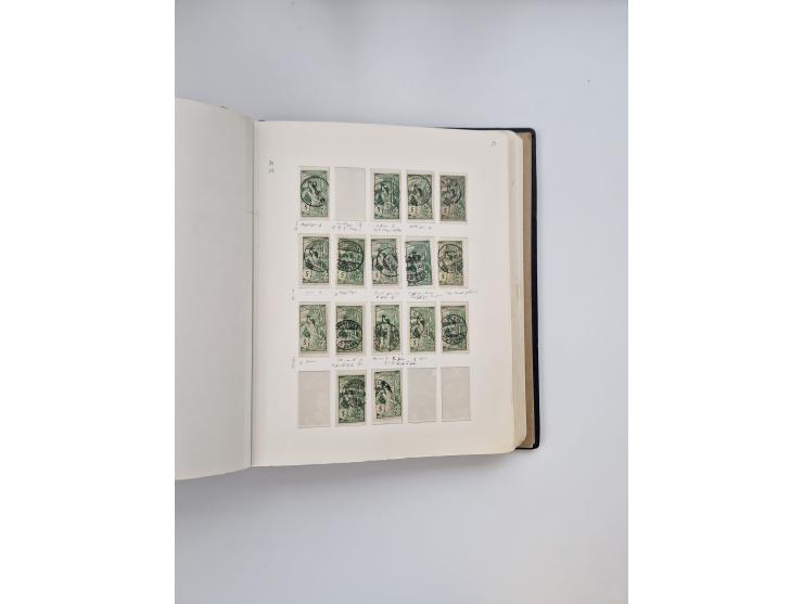 1839/1941, interessante und reichhaltige, meist gestempelte Sammlung, ab Zürich 6 mit senkrechten Unterdrucklinien auf Briefs