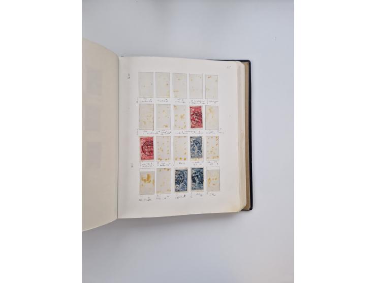 1839/1941, interessante und reichhaltige, meist gestempelte Sammlung, ab Zürich 6 mit senkrechten Unterdrucklinien auf Briefs