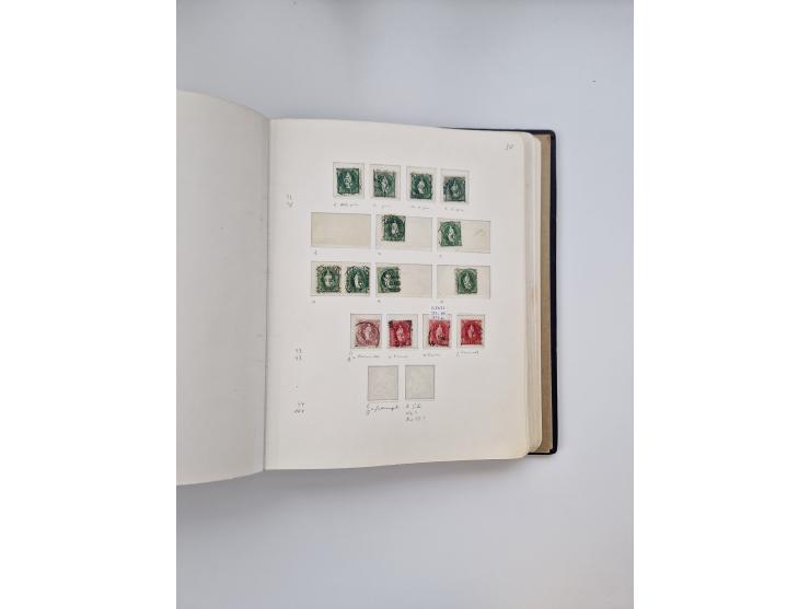 1839/1941, interessante und reichhaltige, meist gestempelte Sammlung, ab Zürich 6 mit senkrechten Unterdrucklinien auf Briefs