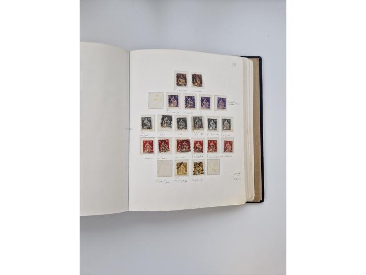 1839/1941, interessante und reichhaltige, meist gestempelte Sammlung, ab Zürich 6 mit senkrechten Unterdrucklinien auf Briefs