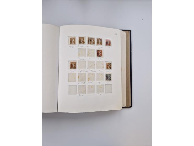 1839/1941, interessante und reichhaltige, meist gestempelte Sammlung, ab Zürich 6 mit senkrechten Unterdrucklinien auf Briefs