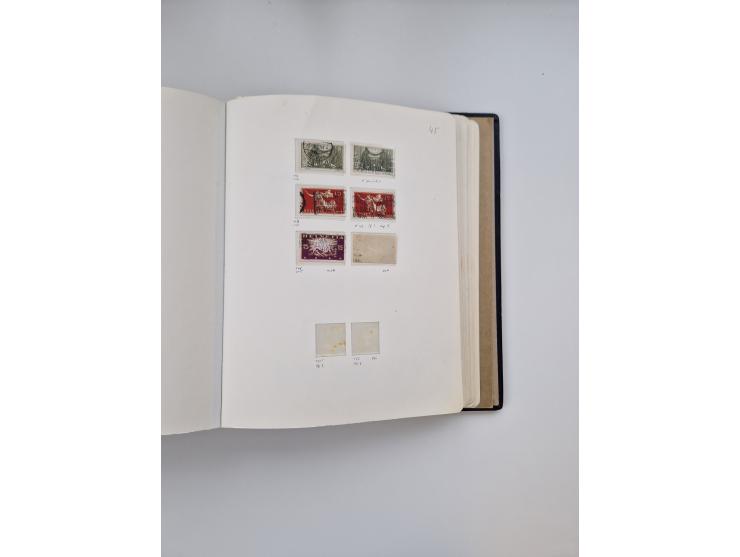 1839/1941, interessante und reichhaltige, meist gestempelte Sammlung, ab Zürich 6 mit senkrechten Unterdrucklinien auf Briefs