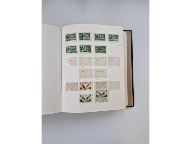 1839/1941, interessante und reichhaltige, meist gestempelte Sammlung, ab Zürich 6 mit senkrechten Unterdrucklinien auf Briefs