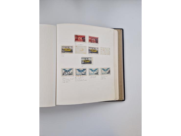 1839/1941, interessante und reichhaltige, meist gestempelte Sammlung, ab Zürich 6 mit senkrechten Unterdrucklinien auf Briefs