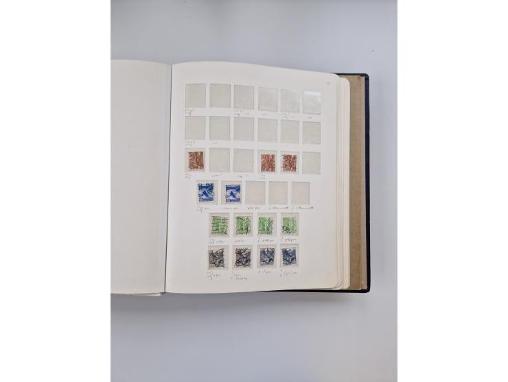 1839/1941, interessante und reichhaltige, meist gestempelte Sammlung, ab Zürich 6 mit senkrechten Unterdrucklinien auf Briefs