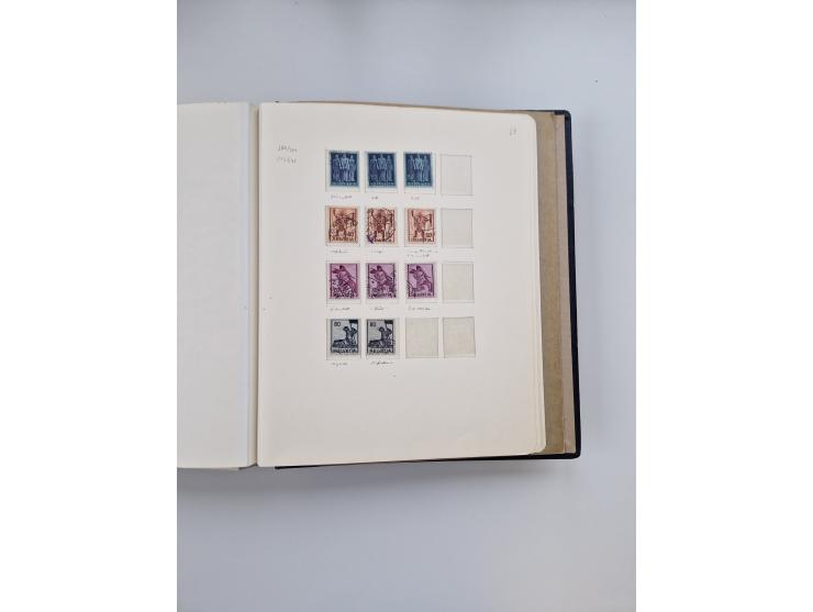 1839/1941, interessante und reichhaltige, meist gestempelte Sammlung, ab Zürich 6 mit senkrechten Unterdrucklinien auf Briefs