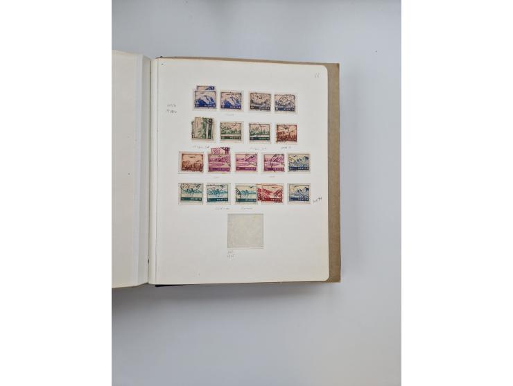 1839/1941, interessante und reichhaltige, meist gestempelte Sammlung, ab Zürich 6 mit senkrechten Unterdrucklinien auf Briefs