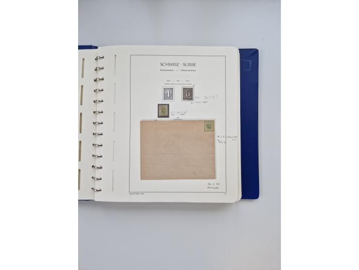 1839/1941, interessante und reichhaltige, meist gestempelte Sammlung, ab Zürich 6 mit senkrechten Unterdrucklinien auf Briefs