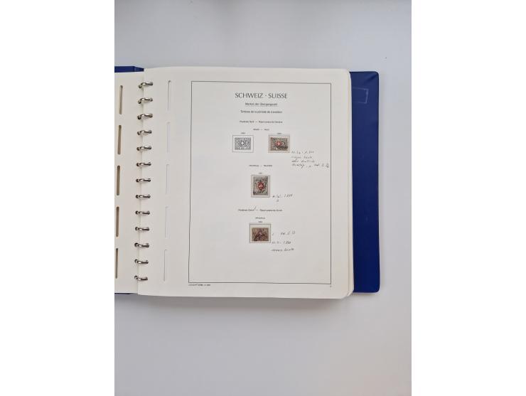 1839/1941, interessante und reichhaltige, meist gestempelte Sammlung, ab Zürich 6 mit senkrechten Unterdrucklinien auf Briefs