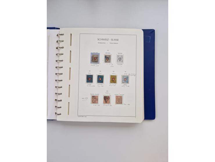 1839/1941, interessante und reichhaltige, meist gestempelte Sammlung, ab Zürich 6 mit senkrechten Unterdrucklinien auf Briefs