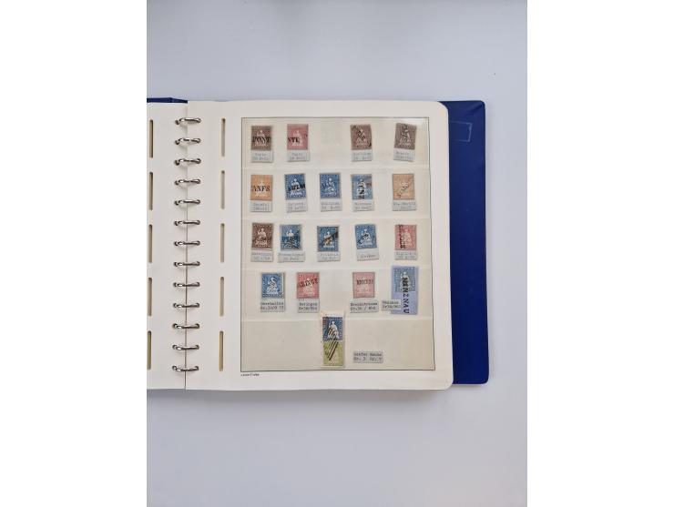 1839/1941, interessante und reichhaltige, meist gestempelte Sammlung, ab Zürich 6 mit senkrechten Unterdrucklinien auf Briefs