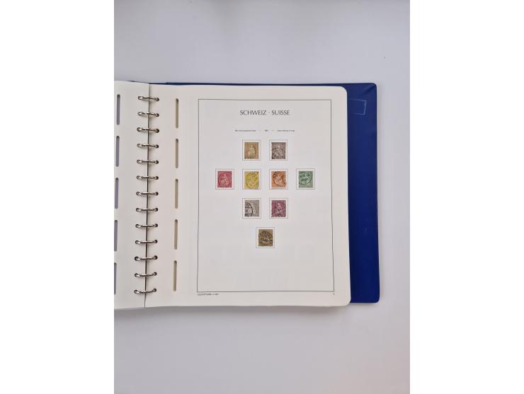 1839/1941, interessante und reichhaltige, meist gestempelte Sammlung, ab Zürich 6 mit senkrechten Unterdrucklinien auf Briefs