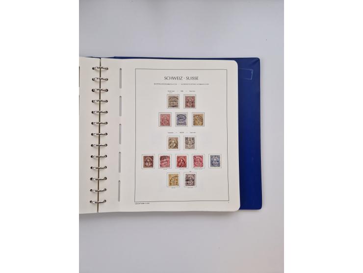 1839/1941, interessante und reichhaltige, meist gestempelte Sammlung, ab Zürich 6 mit senkrechten Unterdrucklinien auf Briefs