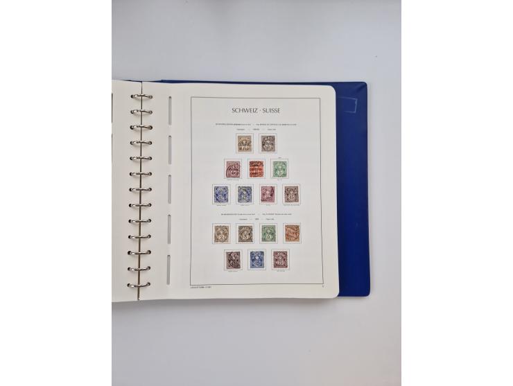 1839/1941, interessante und reichhaltige, meist gestempelte Sammlung, ab Zürich 6 mit senkrechten Unterdrucklinien auf Briefs