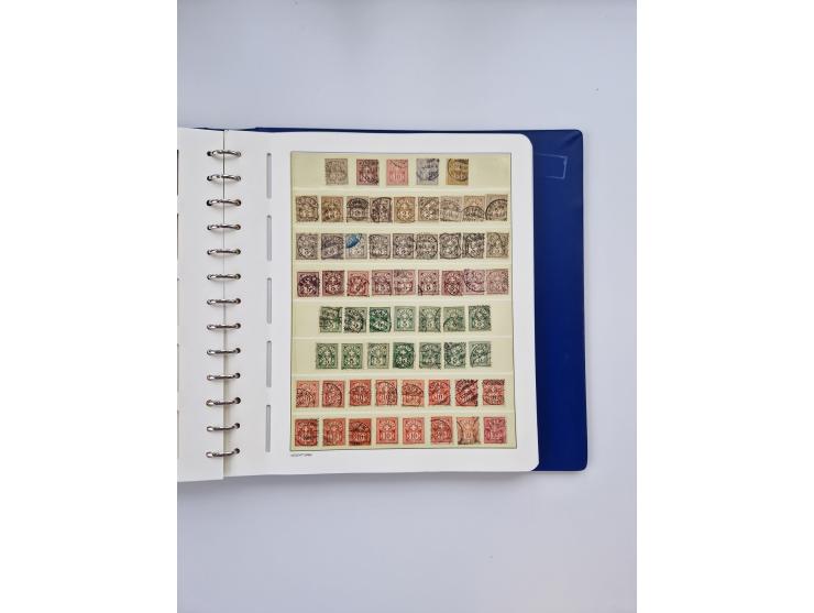 1839/1941, interessante und reichhaltige, meist gestempelte Sammlung, ab Zürich 6 mit senkrechten Unterdrucklinien auf Briefs