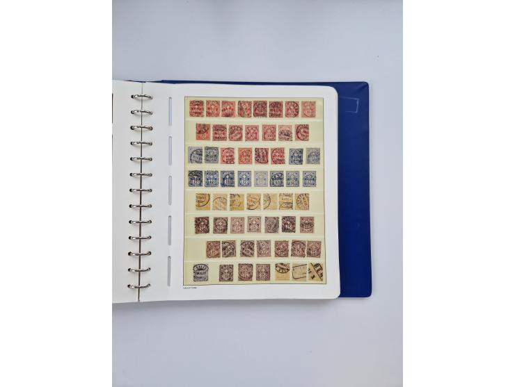 1839/1941, interessante und reichhaltige, meist gestempelte Sammlung, ab Zürich 6 mit senkrechten Unterdrucklinien auf Briefs