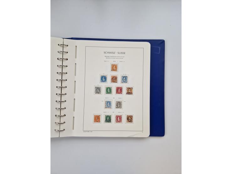 1839/1941, interessante und reichhaltige, meist gestempelte Sammlung, ab Zürich 6 mit senkrechten Unterdrucklinien auf Briefs