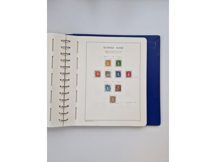 1839/1941, interessante und reichhaltige, meist gestempelte Sammlung, ab Zürich 6 mit senkrechten Unterdrucklinien auf Briefs