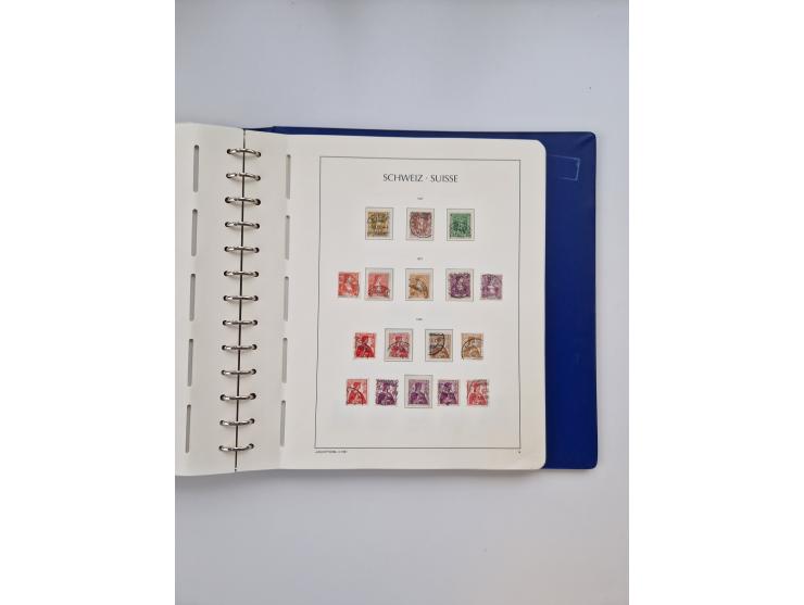 1839/1941, interessante und reichhaltige, meist gestempelte Sammlung, ab Zürich 6 mit senkrechten Unterdrucklinien auf Briefs