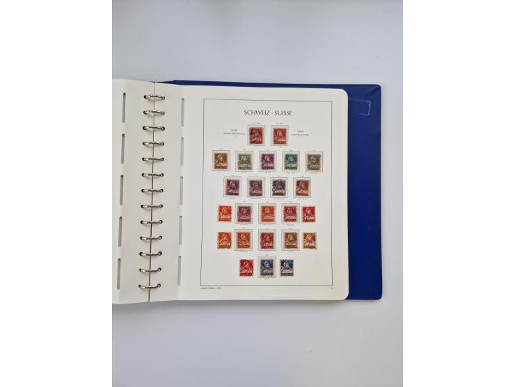 1839/1941, interessante und reichhaltige, meist gestempelte Sammlung, ab Zürich 6 mit senkrechten Unterdrucklinien auf Briefs