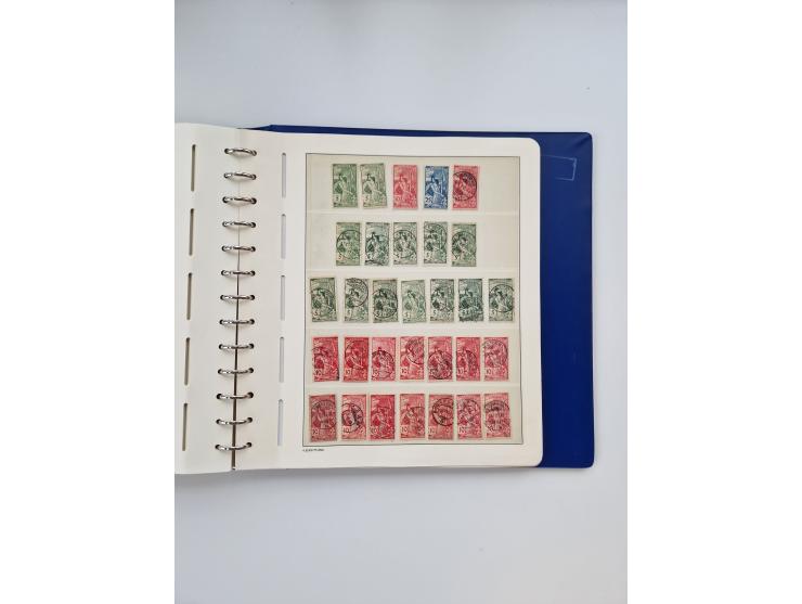 1839/1941, interessante und reichhaltige, meist gestempelte Sammlung, ab Zürich 6 mit senkrechten Unterdrucklinien auf Briefs