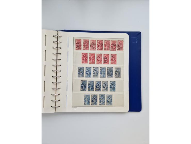 1839/1941, interessante und reichhaltige, meist gestempelte Sammlung, ab Zürich 6 mit senkrechten Unterdrucklinien auf Briefs