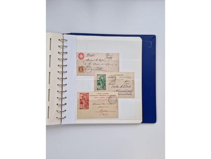 1839/1941, interessante und reichhaltige, meist gestempelte Sammlung, ab Zürich 6 mit senkrechten Unterdrucklinien auf Briefs