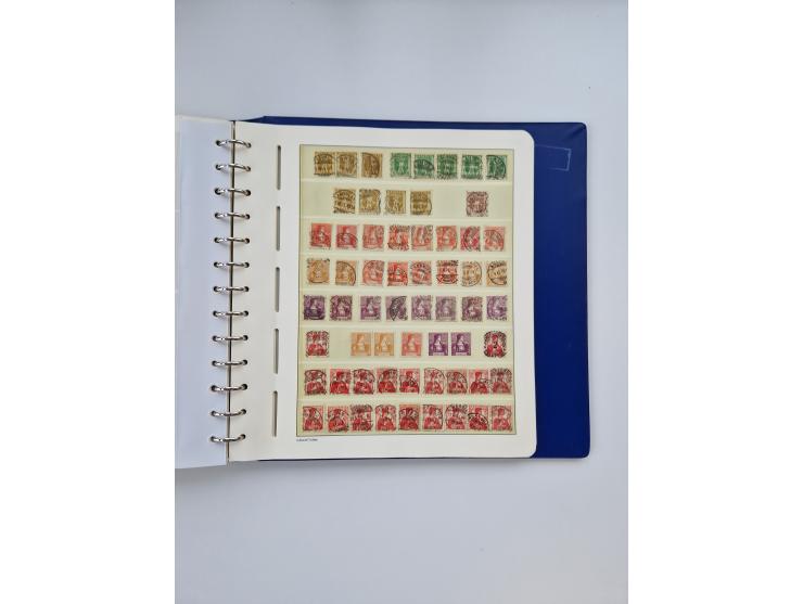 1839/1941, interessante und reichhaltige, meist gestempelte Sammlung, ab Zürich 6 mit senkrechten Unterdrucklinien auf Briefs