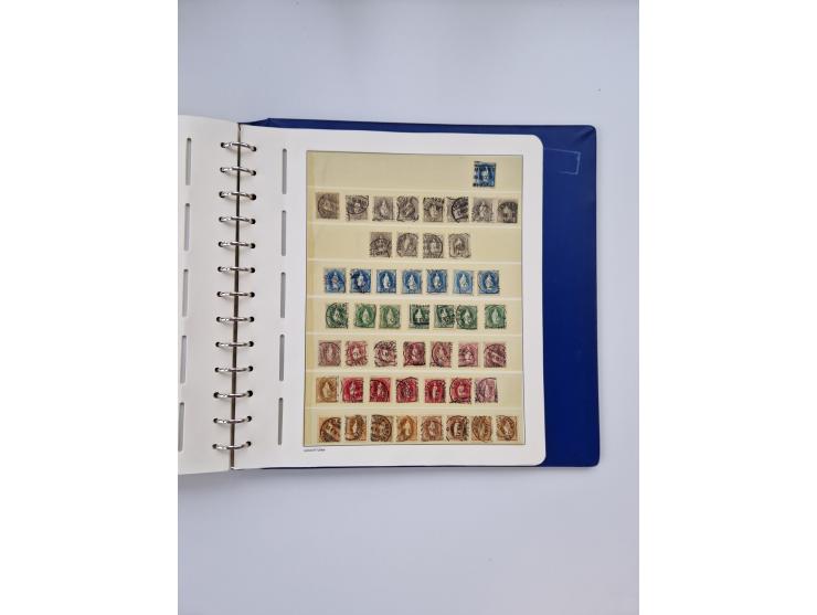 1839/1941, interessante und reichhaltige, meist gestempelte Sammlung, ab Zürich 6 mit senkrechten Unterdrucklinien auf Briefs