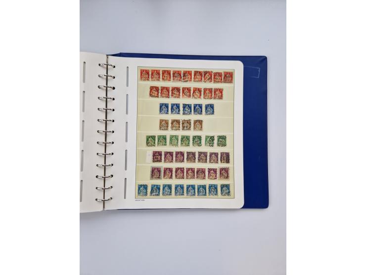 1839/1941, interessante und reichhaltige, meist gestempelte Sammlung, ab Zürich 6 mit senkrechten Unterdrucklinien auf Briefs