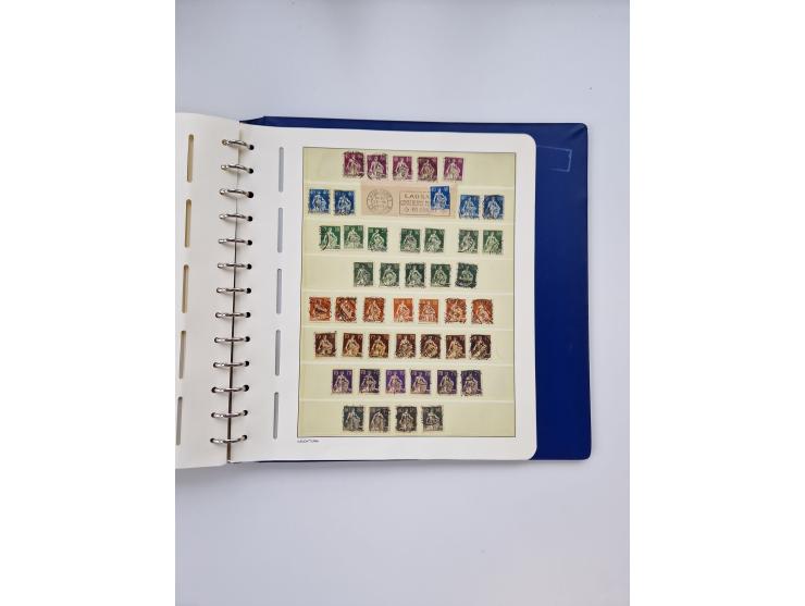 1839/1941, interessante und reichhaltige, meist gestempelte Sammlung, ab Zürich 6 mit senkrechten Unterdrucklinien auf Briefs