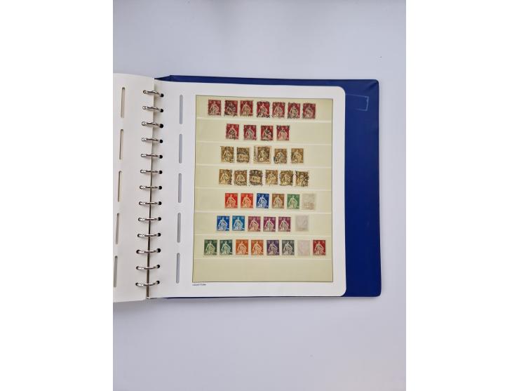 1839/1941, interessante und reichhaltige, meist gestempelte Sammlung, ab Zürich 6 mit senkrechten Unterdrucklinien auf Briefs